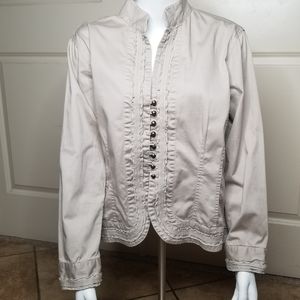 Chico's Khaki Utility Jacket